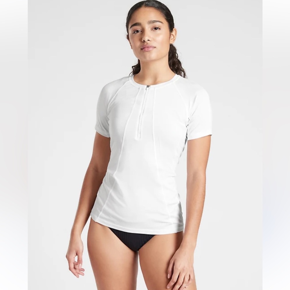 Athleta PACIFICA TEE Bright White Size Size Small